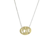 Hammered Golden Love Cut-Out Necklace - get-accessories