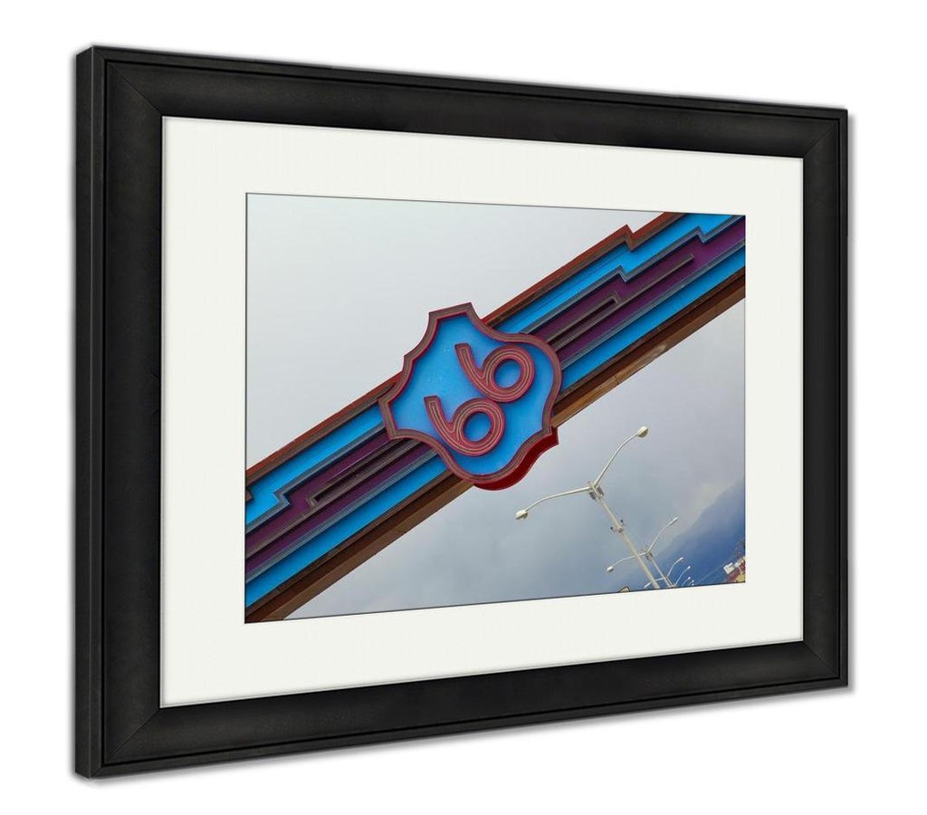 Framed Print, Historic Route 66 In Albuquerque New Mexico - get-accessories