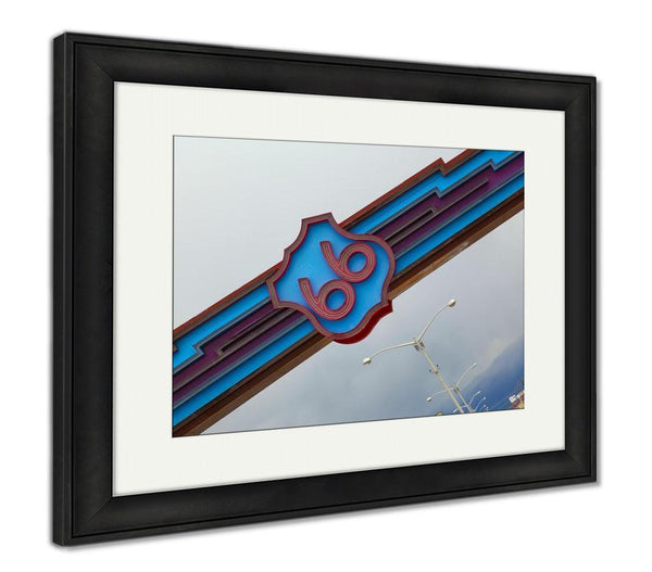 Framed Print, Historic Route 66 In Albuquerque New Mexico - get-accessories