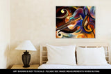 Gallery Wrapped Canvas, Abstract Painting On Subject Of Music And Rhythm - get-accessories