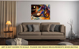 Gallery Wrapped Canvas, Abstract Painting On Subject Of Music And Rhythm - get-accessories