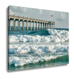 Gallery Wrapped Canvas, Surfs Up At Pensacola Beach Fishing Pier - get-accessories