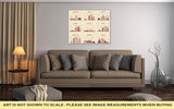 Gallery Wrapped Canvas, Dubai Arabian Peninsulskylines Line Art Style - get-accessories