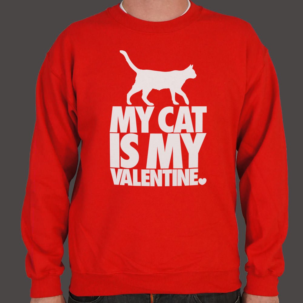 My Cat Is My Valentine Sweater (Mens) - get-accessories
