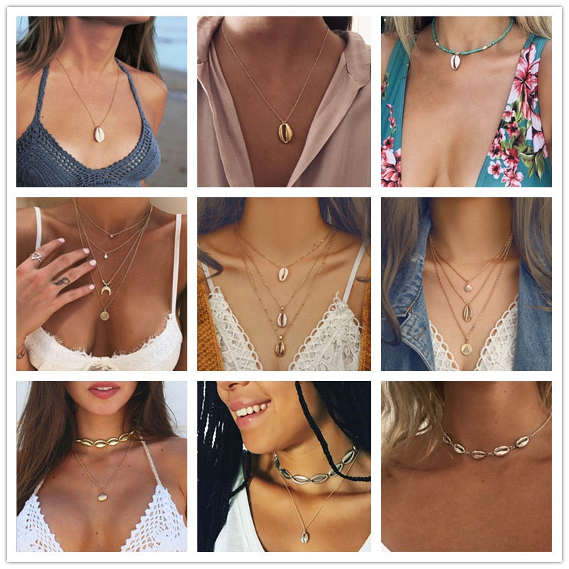 Fashion Bohemian Multilayer Ocean Seashell - get-accessories