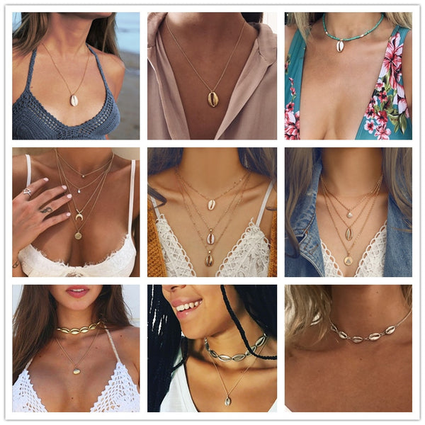 Fashion Bohemian Multilayer Ocean Seashell - get-accessories