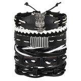Vintage Multilayer Leather Bracelet Men Fashion - get-accessories
