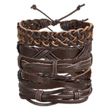 Vintage Multilayer Leather Bracelet Men Fashion - get-accessories