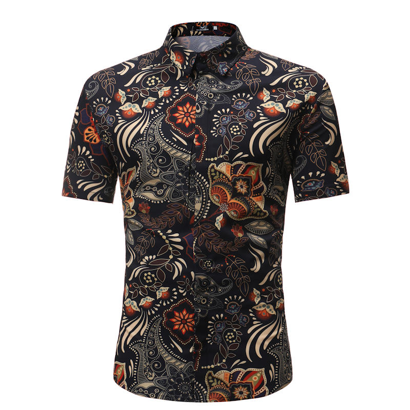 Men Shirt Summer Style Palm - get-accessories