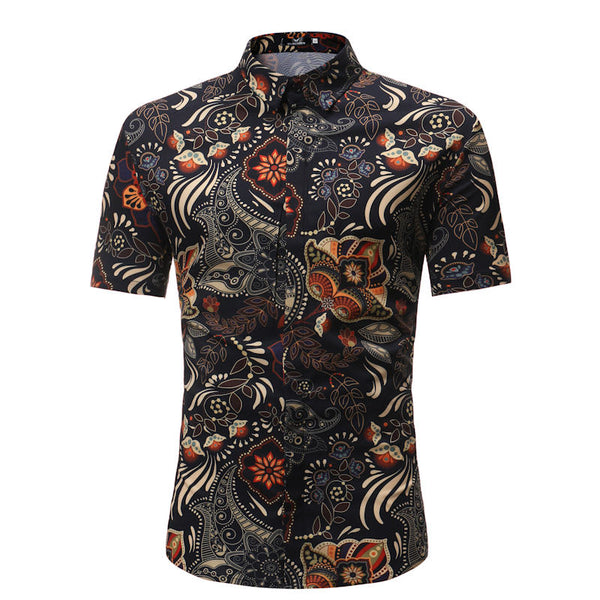 Men Shirt Summer Style Palm - get-accessories