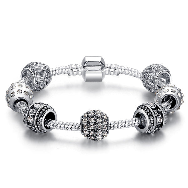 Elegant Crystal Charm Bracelet - get-accessories