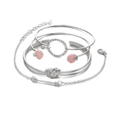 Multilayer Adjustable Open Bracelet Set Women Fashion - get-accessories