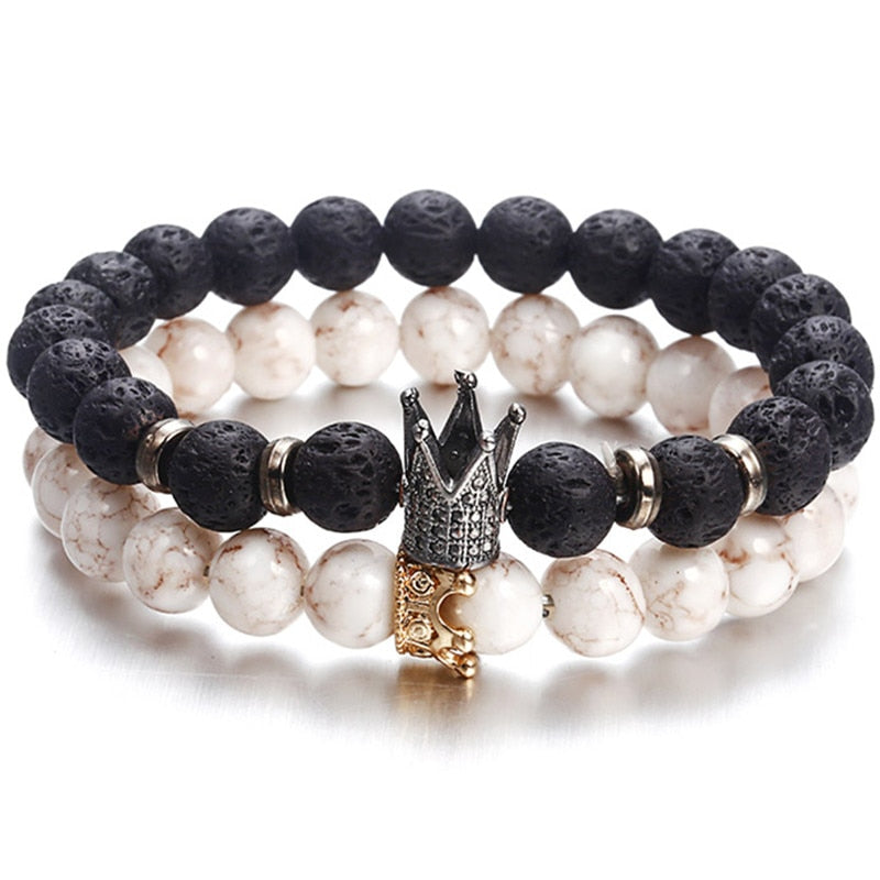 Beaded Women and Men Bracelets Simple Classic Round Bead - get-accessories