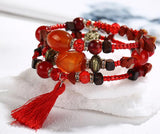 Multilayer Stone Bracelet Vintage Charm Braclet For Women Jewelry - get-accessories