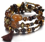 Multilayer Stone Bracelet Vintage Charm Braclet For Women Jewelry - get-accessories