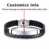 Vnox Bracelets for Men and Women Stainless Steel Bar - get-accessories