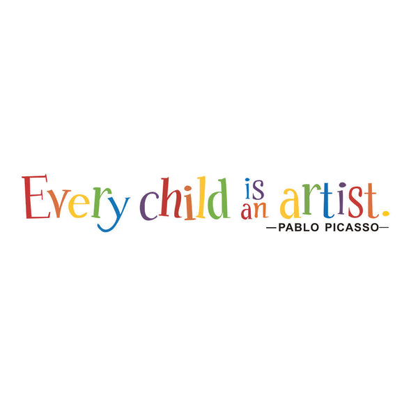 Multicolor Wall Sticker: Every Child is an Artist - get-accessories