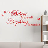 Wall Sticker: Believe In Yourself - get-accessories