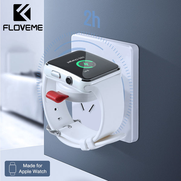 FLOVEME Smart Watch Wireless Charger For Apple Watch 4 USB Fast Charger - get-accessories