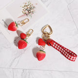 Strawberry Red Heart Keychain - get-accessories