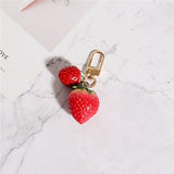 Strawberry Red Heart Keychain - get-accessories
