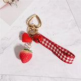 Strawberry Red Heart Keychain - get-accessories