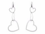 Sterling Silver Lovers Hearts Earrings - get-accessories