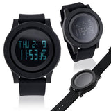 Fashion Digital Electronic Waterproof LED Date Military Sport Wrist Watch Alarm Casual Quartz - Black - get-accessories
