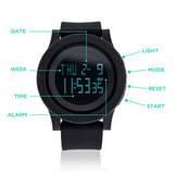 Fashion Digital Electronic Waterproof LED Date Military Sport Wrist Watch Alarm Casual Quartz - Black - get-accessories
