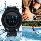 Fashion Digital Electronic Waterproof LED Date Military Sport Wrist Watch Alarm Casual Quartz - Black - get-accessories